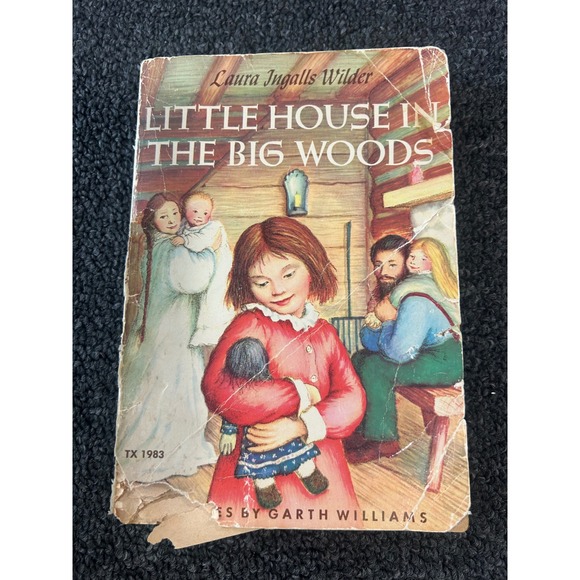 Scholastic Other - Little House in the Big Woods Laura Ingalls Wilder 1983 Scholastic